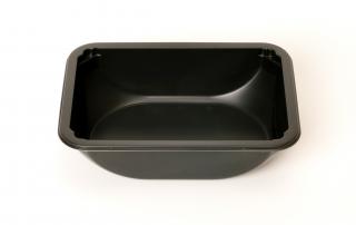 Упаковка под запайку 187×137×50 мм черный с овальным дном