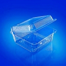 Квадратный д/холодного ПС с крышкой прозр. 150x150x87