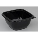 Квадратный д/холодного ПЭТ 375мл б/крышки черный 126х126х51