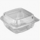 Квадратный д/холодного ПЭТ 560мл с крышкой прозр. 119х119х59