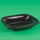 Квадратный д/холодного ПЭТ 250мл б/крышки черный 126х126х38