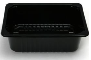 Упаковка лоток под запайку 210×148×70 мм черный